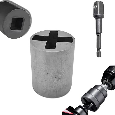 Universal Jack Socket Adapter for Hand Drill, Scissor Jack Drill Adapter for Car, with a 1/2 in Socket Adapter Bit in Saudi Arabia