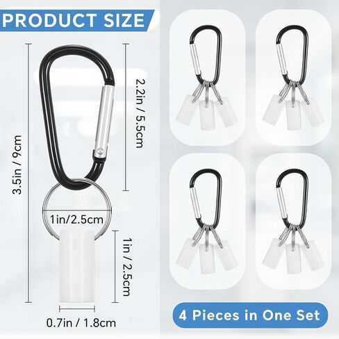 Leinuosen 4 Sets Nurse Week Appreciation Gift, Silicone Syringe Cap Holder with Keyring, Pen Cap Holder for Medical Assistant Nursing Student, Bagel Reel Accessory (Classic Style,White) in Saudi Arabia