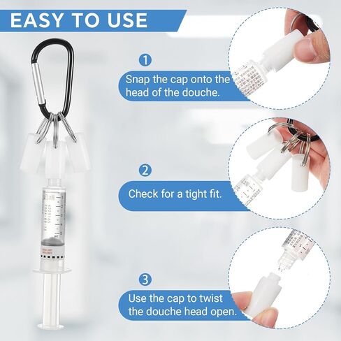 Leinuosen 4 Sets Nurse Week Appreciation Gift, Silicone Syringe Cap Holder with Keyring, Pen Cap Holder for Medical Assistant Nursing Student, Bagel Reel Accessory (Classic Style,White) in Saudi Arabia