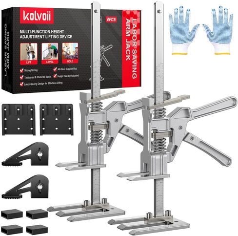 Kolvoii Labor Saving Arm Jack, 2 Pack Stainless Steel Construction Jack, Versatile and Easy to Use Hand Lifting Tools Improved Quality Lifting Device in Kuwait