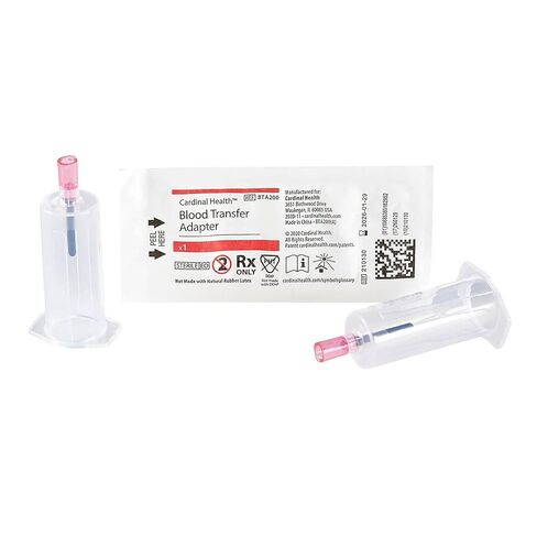 Cardinal Health™ Blood Transfer Adapter, Tube Holder with Female Adapter, BTA200, Box of 200 in Saudi Arabia