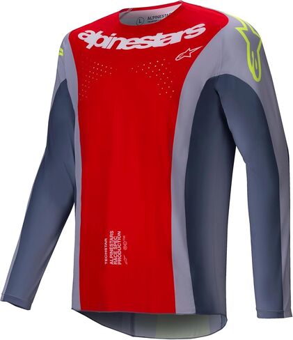 Alpinestars 2025 Techstar Melt Jersey, M, Yellow Fluo/Blue in Saudi Arabia
