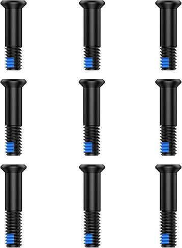 طقم براغي منقط أحمر 9 قطع M4 بقطر 6 مم يتضمن 16 مم/17.5 مم/19 مم لبصريات Red Dot Sight والتركيب المتوافق مع DeltaPoint Pro، قفل خيط أزرق من الفولاذ المقاوم للصدأ in Kuwait