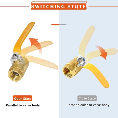 2-حزمة 1 بوصة صمام كروي نحاسي كامل المنفذ، 1 بوصة صمام نحاسي NPT، 1 بوصة أنثى × أنثى خيط نحاسي عالي التحمل لإيقاف المياه والزيت والغاز in Kuwait