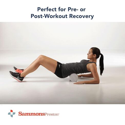 Sammons Preston Foam Therapy Roll, Round 3" x 36" High Density Foam Roller for Exercise, Massage, Balance, Yoga, Physical Therapy, and Flexibility, Ideal for Home, Gym, or Studio in Kuwait