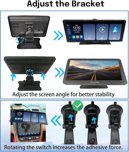 11.26 Inch Wireless CarPlay Screen for Car CarPlay and Android Auto HD 4K Dash Cam Touchscreen Car Stereo with Bluetooth, with 64GB SD Card in Kuwait