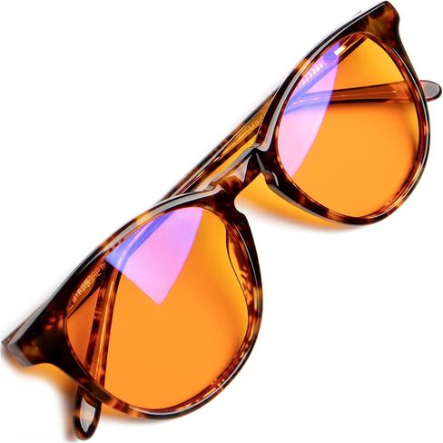 Orange +1.0 Blue Light Locking Glocking Classes for Better Sleep - Amber Readers and Changraine Glasse for Women & Men - 1.0 Orange Reader Blue Light Rights for Computer Eye Eye Eye Eye (+1.00) in Kuwait