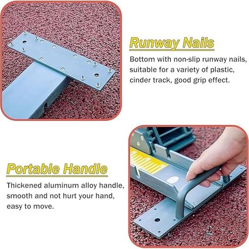 Athletics Starting Block，Portable Handles, Adjustable Angle, Strong & Durable, Easy-to-Carry for Plastic Cinder Track in Saudi Arabia