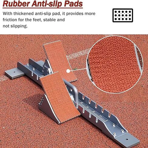 Track and Field Starting Blocks, Adjustable Angle, Auxiliary Starting Blocks, with Portable Handles, Suitable for School Training in Saudi Arabia