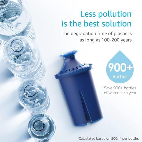 فلتر مياه AQUA CREST، مخصص لفلتر المياه Brita® Elite®، والأباريق والموزعات، للاستخدام اليومي، وUltraMax، وMetro+، وXL والمزيد، يدوم لمدة 6 أشهر، عبوتان in Kuwait