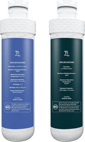 Replacement Filters Compatible with Avalon Branded Bottleless Water Coolers, Lasts 1500 Gallons, Dual Set in Kuwait