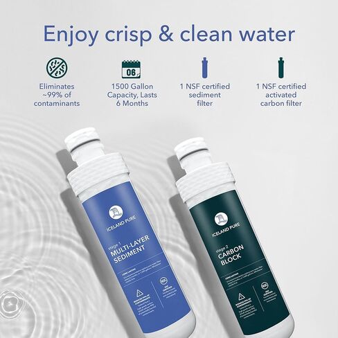 Replacement Filters Compatible with Avalon Branded Bottleless Water Coolers, Lasts 1500 Gallons, Dual Set in Kuwait