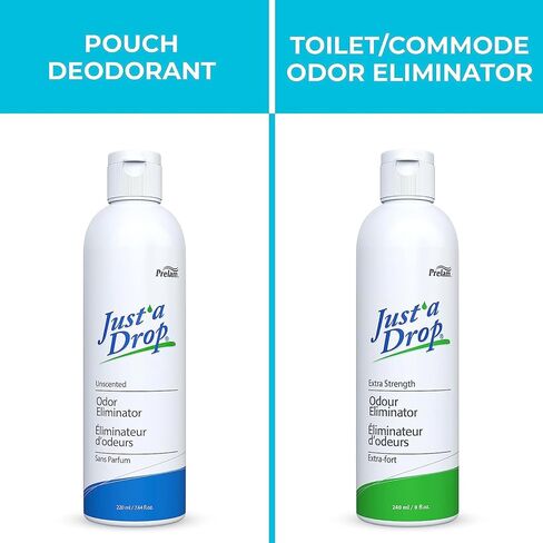 Prelam Just a Drop Odor Eliminator - Before You Go Toilet Freshener - Deodorizer Odor Eliminator - Toilet Drop Ins - Extra Strength - 8 oz in Saudi Arabia
