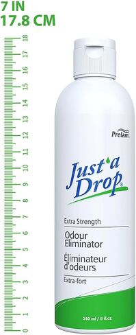 Prelam Just a Drop Odor Eliminator - Before You Go Toilet Freshener - Deodorizer Odor Eliminator - Toilet Drop Ins - Extra Strength - 8 oz in Saudi Arabia