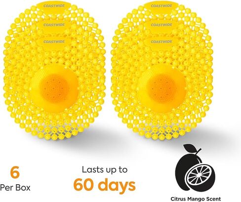 Professional 60-Day Urinal Screen, Citrus Scent, 6/Pack in Kuwait