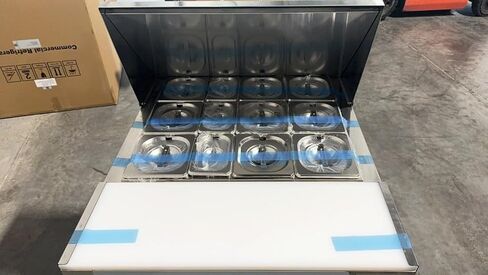 cooler depot Commercial Refrigerated Sandwich Prep Table Mega Top 1-door 27" NSF 7.2 Cuft (Stainless Steel, 28" L, x 34" D, x 43" H) ASR-0786 in Kuwait