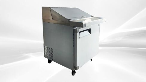 cooler depot Commercial Refrigerated Sandwich Prep Table Mega Top 1-door 27" NSF 7.2 Cuft (Stainless Steel, 28" L, x 34" D, x 43" H) ASR-0786 in Kuwait