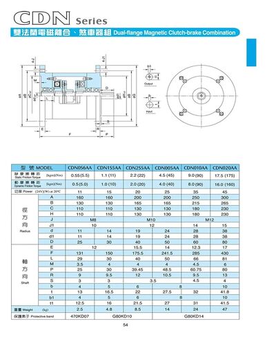 مجموعة فرامل القابض الكهرومغناطيسي ذات الحافة المزدوجة DC24V CDN0S6AA in Saudi Arabia