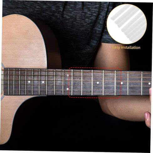 BESPORTBLE 10pcs Instrument Inlay Dots for Guitar Fretboard Side Markers for Electric Guitar Enhance Playing Experience Eliminate Noise for All Skill Levels in Saudi Arabia