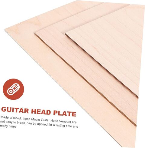 3 قطع من خشب القيقب لقشرة الجيتار بديل لأداة Luthier للجيتار المتين لمشاريع DIY لرأس الجيتار الكهربائي وإصلاحه in Saudi Arabia