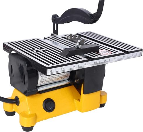 4" 90W Mini Table Saw Top Cut Off Miter Saw Multifunctional Desktop Saws w/ 3 Blades for Precision Cut Metal Wood Frame Molding in Saudi Arabia