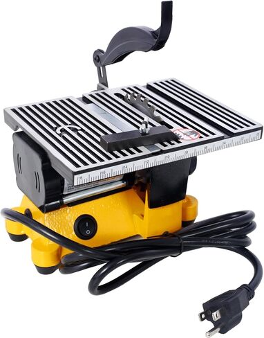 4" 90W Mini Table Saw Top Cut Off Miter Saw Multifunctional Desktop Saws w/ 3 Blades for Precision Cut Metal Wood Frame Molding in Saudi Arabia