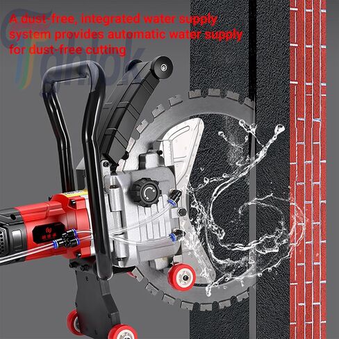 Concrete Ring Saw, 9800W/110V, Wet Water Supply Dust Suppression Metal Cutting Machine, Cutting Depth 11.81in, for Stone, Rebar, Carpentry, Cutting Doors and Windows, Road Surface in Saudi Arabia