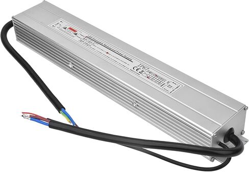 Hilitand 200W LED Power Supply, IP67 Aluminum Alloy Casing, 12V 16.67A Output, 0-10V SCR Dimming, with Copper Transformer, for LED Strip Lights Commercial Office Lighting in Saudi Arabia