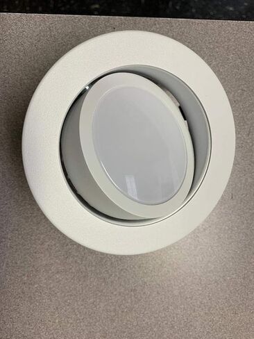 مصباح LED مستدير قابل للتعديل بجهد منخفض 4 بوصات 12 فولت، 8.5 وات، 620 لومن، يناسب معظم علب MR-16 مقاس 4 بوصة ويعمل فقط مع المحول المغناطيسي in Saudi Arabia