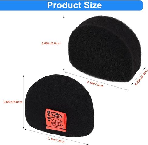 فلاتر لباد إسفنجية بديلة لمكنسة Shark UltraCyclone Pet Pro Plus اللاسلكية المحمولة - لمكنسة Shark CH963AMZ CH951 CH964AMZ CH901 CH950 CH951C CH900WM، قطعة XFTRCH900-6 Pack in Saudi Arabia