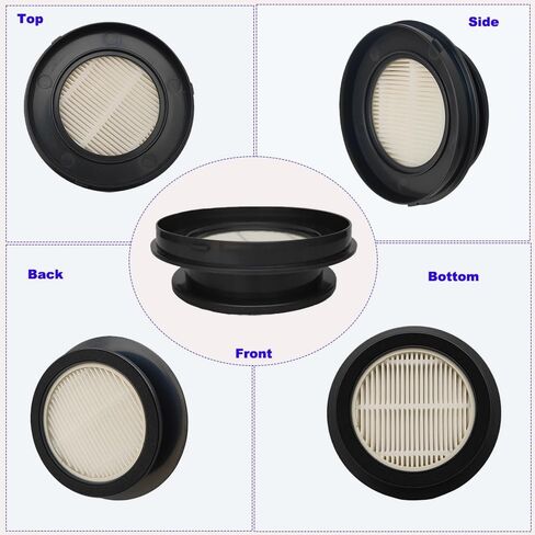 6 عبوات X7A مكانس فلتر بديل HEPA متوافق مع مكنسة كهربائية لاسلكية SunSare X7A Pro، تناسب مرشحات Fieety V7 لأجزاء فلتر الفراغ اللاسلكي Ultenic U15 U16 / U16 in Kuwait