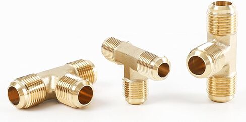 3/4 بوصة × 3/4 بوصة × 3/4 بوصة موصل نحاسي لخط غاز متوهج ذكر، محول خط ذكر متوهج من النحاس، للهيدروليكي ووقود التدفئة والتهوية وتكييف الهواء (HVAC)، والبروبان، والهواء، وتركيب أنبوب الغاز الطبيعي - (قطعة واحدة) in Kuwait