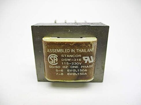 Stancor / White Rodgers - DSW-316 - Power Transformer; PC Board; Dual; Primary:115 VAC ; 230 VAC; Secondary: 8.0 VAC/16.0 C.T.; 150 mA/300 mA; 2.5 V in Kuwait
