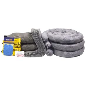 مجموعة أدوات الانسكاب العالمية سعة 20 جالون من AWF PRO - 56 قطعة. يشمل الجوارب والوسائد والوسائد العالمية والإكسسوارات in Kuwait