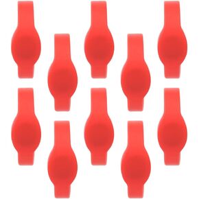 10pcs 125Khz RFID Wristband Silicone Bracelet, ID Access Control Wristband for Swimming Pool Sauna Gym, IP68 Rated Humid Environment Use (Red) in Kuwait