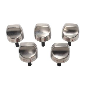 5PCS WB03K10266 Gas Range Burner Stainless Steel Knob Replacement for GE Hotpoint Haier Range Replace WB03K10243 in Kuwait