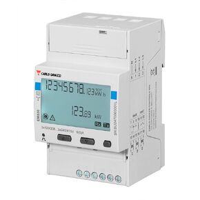 CARLO GAVAZZI EM530DINAV53XS1X 1 إدخال رقمي، 3 مراحل، 400 فولت تيار متردد، 5 أمبير، شاشة LCD ذات إضاءة خلفية، التكوين عبر لوحة المفاتيح، حامل السكك الحديدية DIN، سلسلة EM530، عداد الطاقة، مدخل L-L، مخرج MODBUS، طاقة ذاتية العرض in Kuwait