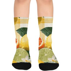 جوارب المشي لمسافات طويلة من الحمضيات الطازجة - جوارب شتوية حرارية سميكة دافئة للأولاد والبنات للمدرسة، والارتداء اليومي والأنشطة الخارجية in Kuwait