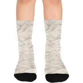 جوارب رمادية للتنزه سيرًا على الأقدام من Minimal Wave - جوارب شتوية حرارية سميكة دافئة للأولاد والبنات الصغار للمدرسة، والارتداء اليومي والأنشطة الخارجية in Kuwait