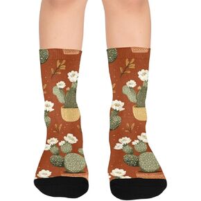 جوارب المشي لمسافات طويلة بزخارف الصحراء الجنوبية الغربية - جوارب شتوية حرارية سميكة دافئة للأولاد والبنات الصغار للمدرسة، والارتداء اليومي والأنشطة الخارجية in Kuwait