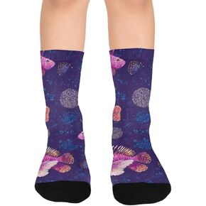 جوارب التنزه سيرًا على الأقدام باللون الكحلي النابضة بالحياة - جوارب شتوية سميكة دافئة للأولاد والبنات الصغار للمدرسة، والارتداء اليومي والأنشطة الخارجية in Kuwait