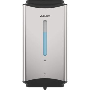 AIKE موزع الصابون الأوتوماتيكي موزع سائل تجاري مثبت على الحائط مصقول من الفولاذ المقاوم للصدأ سعة كبيرة 1100 مل in Kuwait