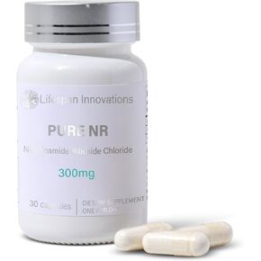 Lifespan Innovations Pure NR Nicotinamide Riboside 300mg - Single Ingredient Supplement - Supports NAD⁺ Levels, Cellular Energy & Healthy Aging. No Fillers or Binders. 30 Capsules, Glass Bottle in Saudi Arabia