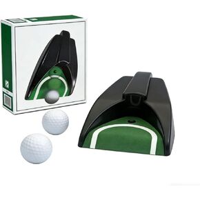 Golf Ball Returner with 2 Bonus Golf Balls - Auto Return Practice Device for Indoor/Outdoor Use in Saudi Arabia
