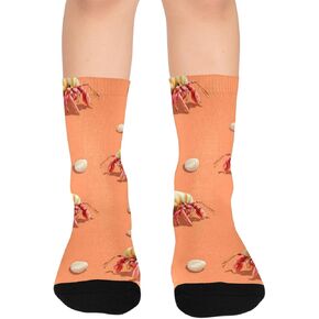 جوارب المشي لمسافات طويلة بتصميم الشاطئ المرح - جوارب شتوية حرارية سميكة دافئة للأطفال الصغار للأولاد والبنات للمدرسة، والارتداء اليومي والأنشطة الخارجية in Kuwait