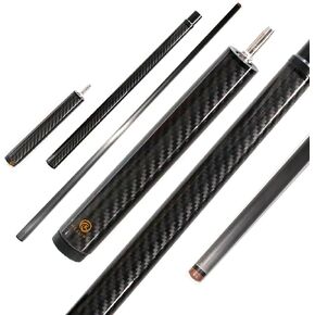 عصا القفز من ألياف الكربون مقاس 49 بوصة من EAGLEKING، عصا قفز البلياردو الاحترافية 1/3 مع رأس كسر كهربائي من الكربون لحمام السباحة/أسود 8 و9 كرات in Kuwait