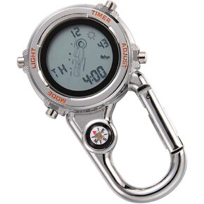HANABASS Carabiner Clip Watch with Compass Outdoor Pocket Watch for Men Women Climbing Hiking Sports Sturdy Metal Case Orange in Kuwait