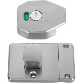 مزلاج مرحاض من الفولاذ المقاوم للصدأ مع مؤشر إشغال لأبواب الحمامات العامة، قفل مسمار لتقسيم الخصوصية، قفل باب الحمام عالي التحمل للحمامات التجارية in Kuwait