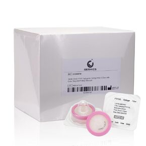 50 Pack Syringe Filter Sterilized PTFE Hydrophilic Filtration 0.22um Pore Size, 33mm Membrane Individually Packed in Kuwait