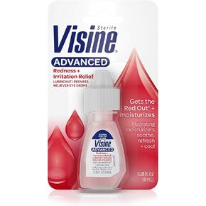 Visine Advanced Redness + Irritation Relief Eye Drops to Cool & Moisturize Dry, Irritated & Red Eyes, 0.28 fl. oz in Kuwait